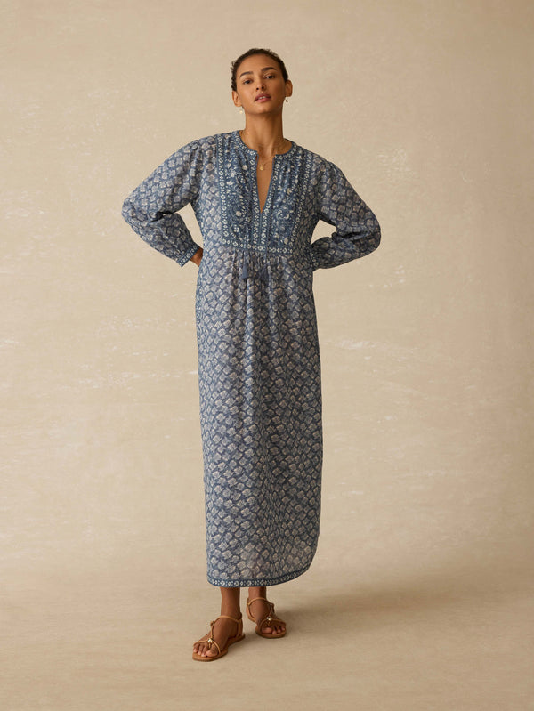 Faherty Sandy Cove Coverup - Oceanview Blossom Women's Dresses