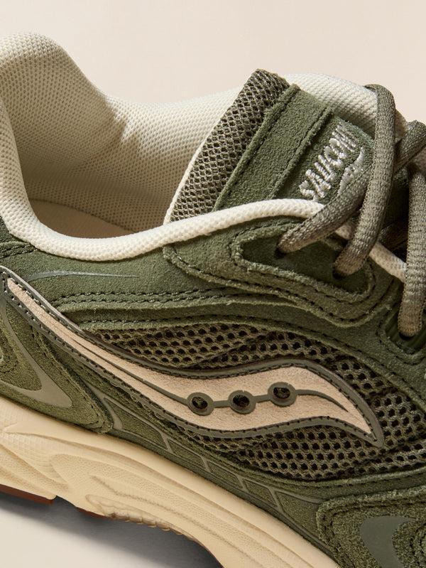 Faherty Saucony Grid Jazz 9 - Olive Off White Footwear Sneakers