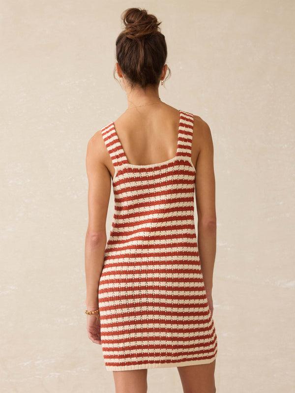 Faherty Seacoast Crochet Sleeveless Dress - Sorrento Sand Women's Dresses