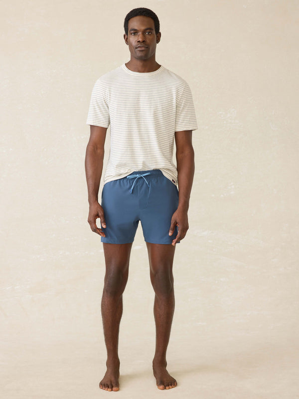 Faherty Shorelite Lined Trunk (5") - Offshore Storm Men's Swim