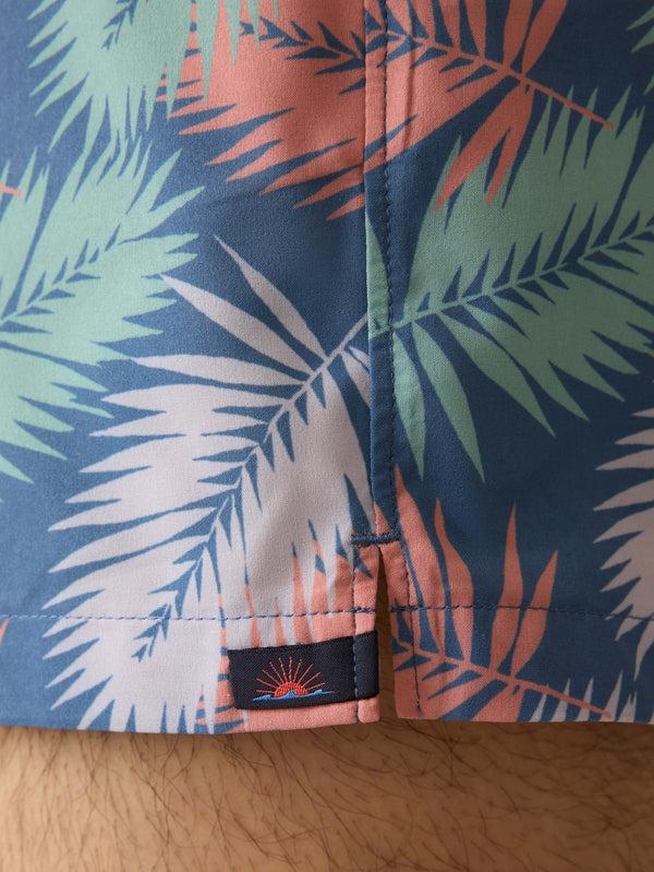 Faherty Shorelite Lined Trunk (5") - Twilight Paradise Palm Men's Swim