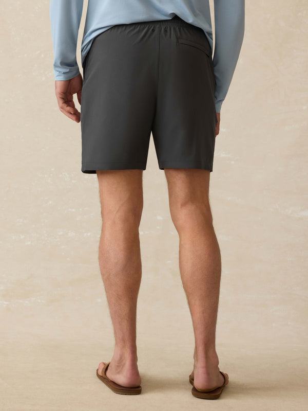 Faherty Shorelite Lined Trunk (7") - Mountain Black Men's Swim