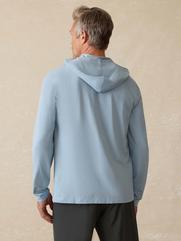 Faherty Shorelite UPF Hoodie - Blue Breeze Men's Hoodies U0026 Pullovers