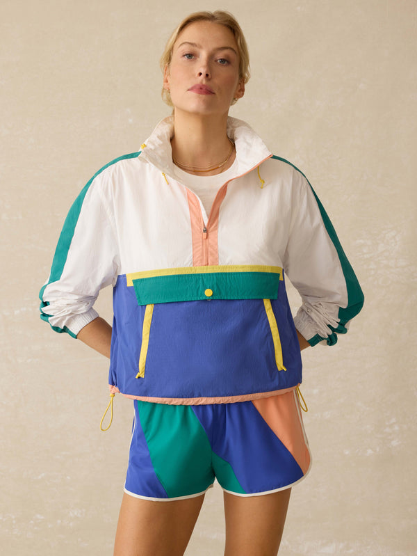 Faherty Shorelite Windbreaker - Summer Lagoon Women's Outerwear