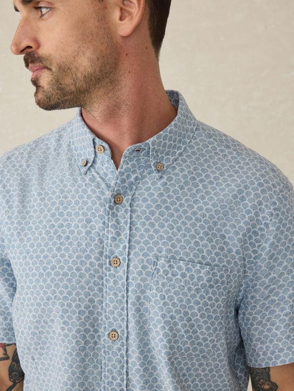 Faherty Short-Sleeve Breeze Shirt - Fish Scale Redux Men's Button Ups