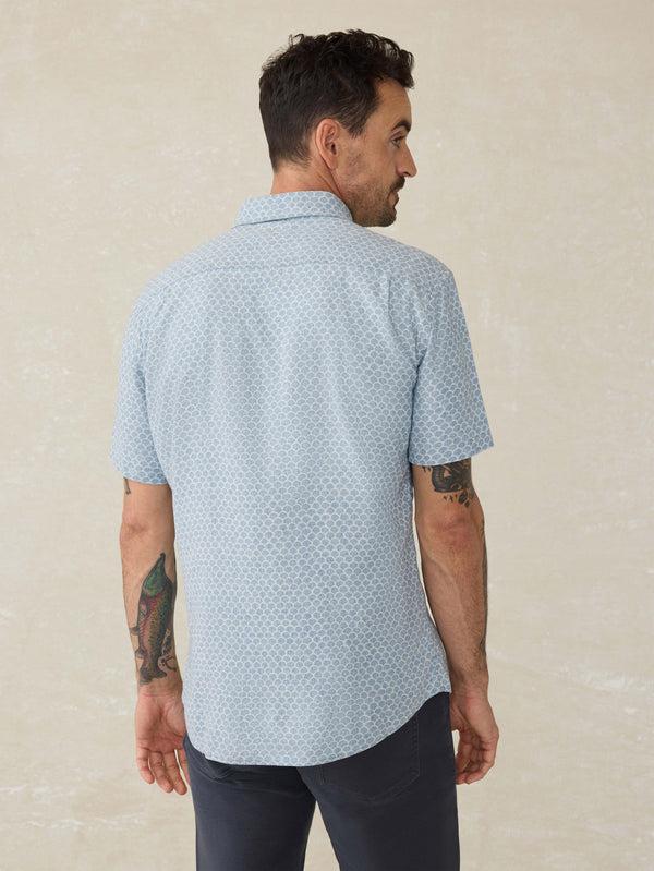 Faherty Short-Sleeve Breeze Shirt - Fish Scale Redux Men's Button Ups