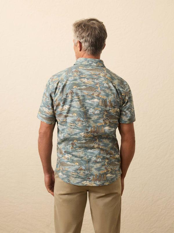 Faherty Short-Sleeve Breeze Shirt - Riverside Camp Men's Button Ups