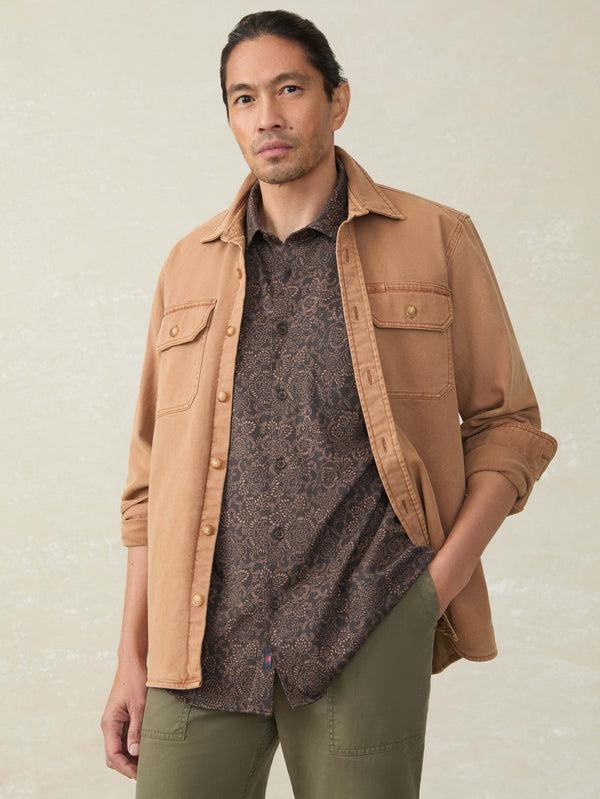 Faherty Short-Sleeve Hermosa Shirt - Citrus Blossom Men's Button Ups