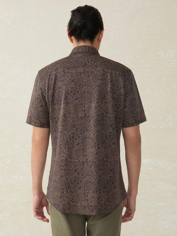 Faherty Short-Sleeve Hermosa Shirt - Citrus Blossom Men's Button Ups