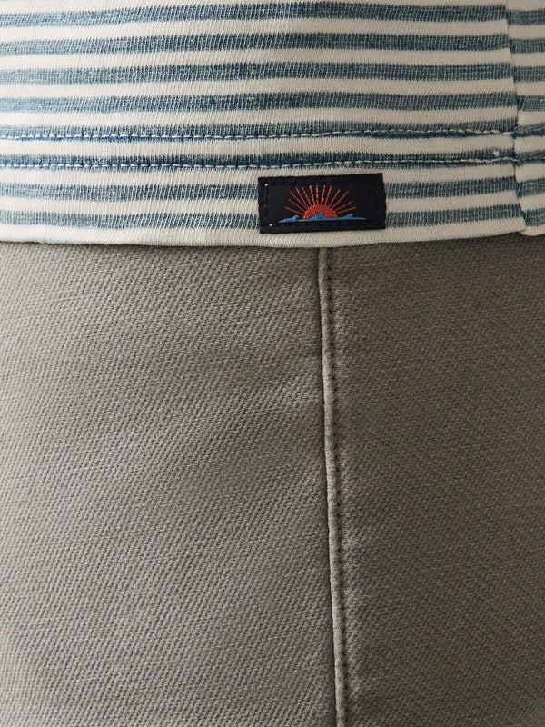 Faherty Short-Sleeve Indigo Pocket Tee - Azure Stream Stripe Men's Knits