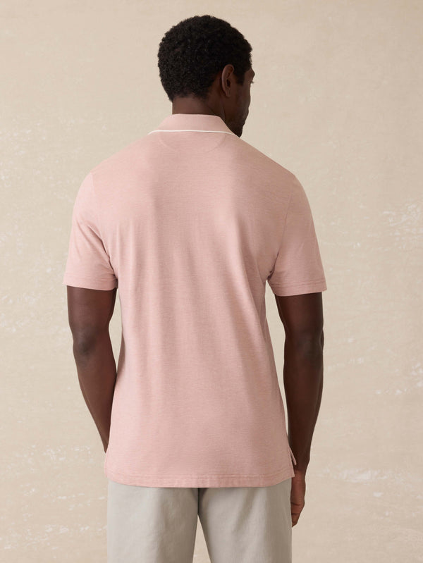 Faherty Short-Sleeve Movement Pique Polo - Sedona Melange Men's Knits
