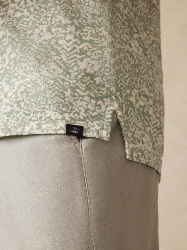 Faherty Short-Sleeve Movement™ Pique Polo - Dusty Sage Hilo Men's Knits
