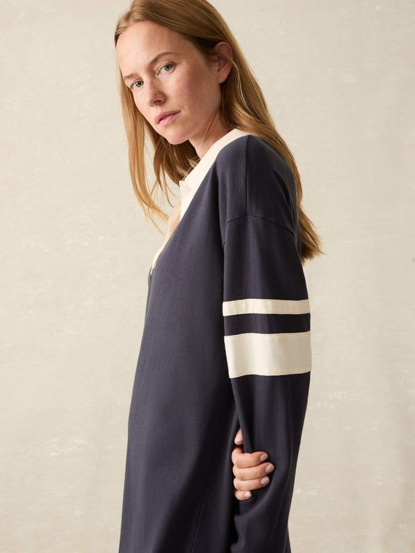 Faherty Sport Jersey Polo Dress - Sea Storm Women's Dresses