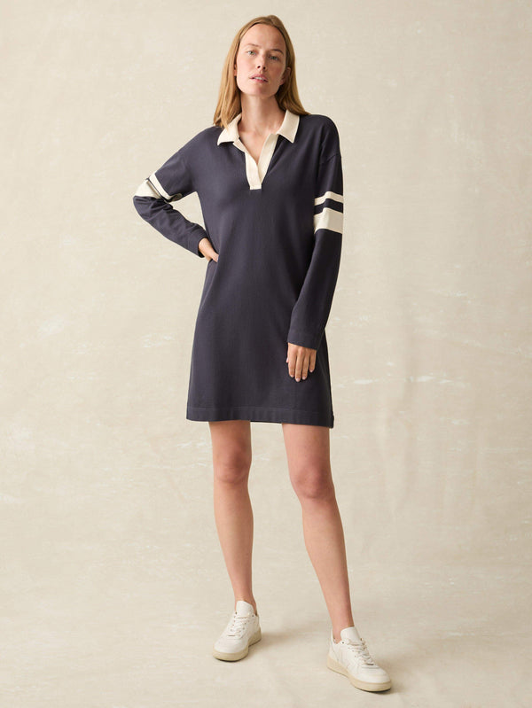 Faherty Sport Jersey Polo Dress - Sea Storm Women's Dresses