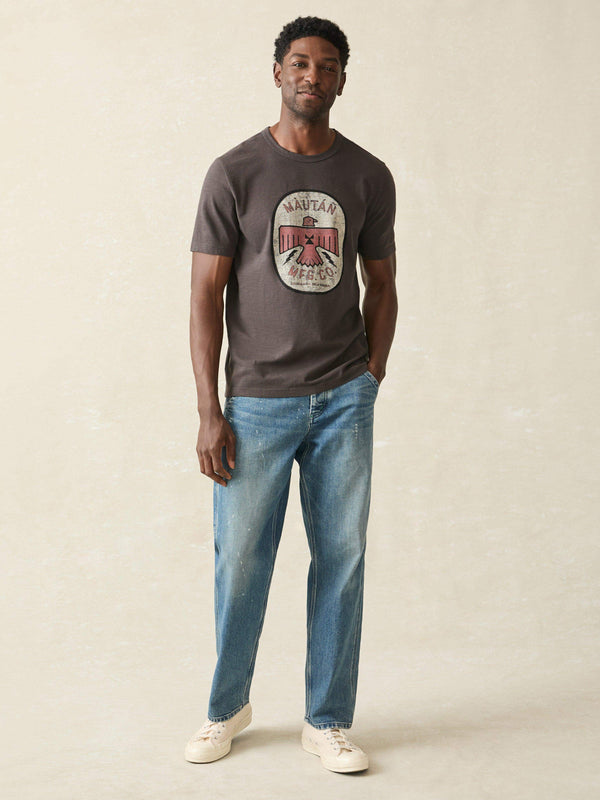 Faherty Steven Paul Judd Sunwashed Tee - Washed Black Men's Knits