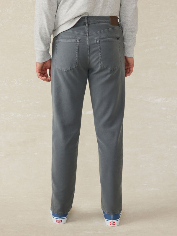 Faherty Stretch Terry 5-Pocket Athletic Fit Pant - Slate Men's Bottoms
