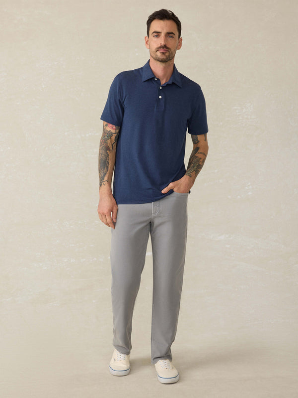 Faherty Stretch Terry 5-Pocket Pant - Iron Men's Bottoms