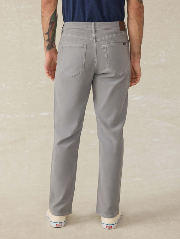 Faherty Stretch Terry 5-Pocket Pant - Iron Men's Bottoms