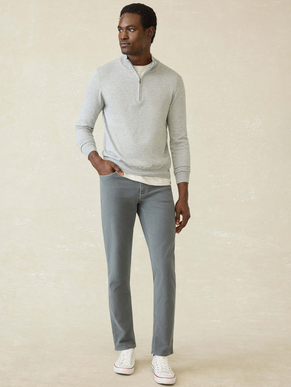 Faherty Stretch Terry 5-Pocket Pant - Slate Men's Bottoms