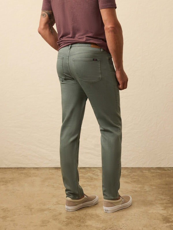 Faherty Stretch Terry 5-Pocket Pant - Stormy Seas Men's Bottoms