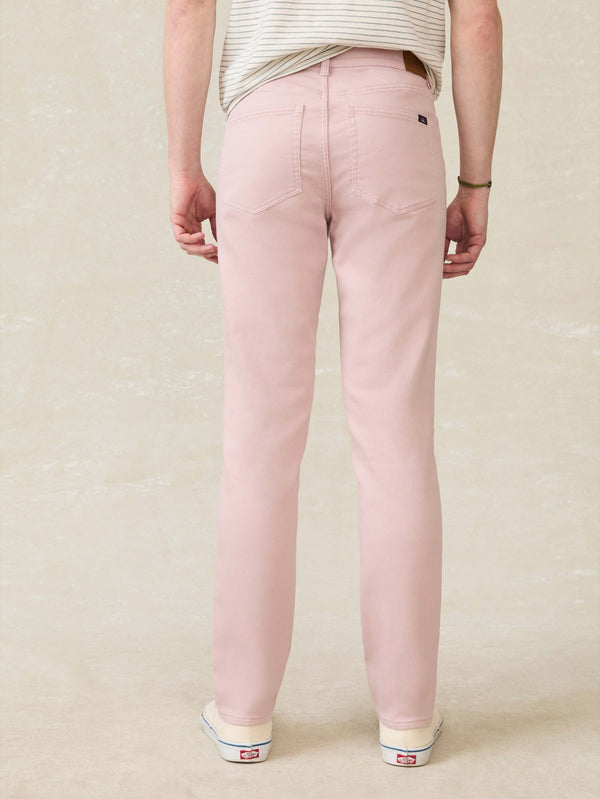 Faherty Stretch Terry 5-Pocket - Spring Quartz Men's Bottoms