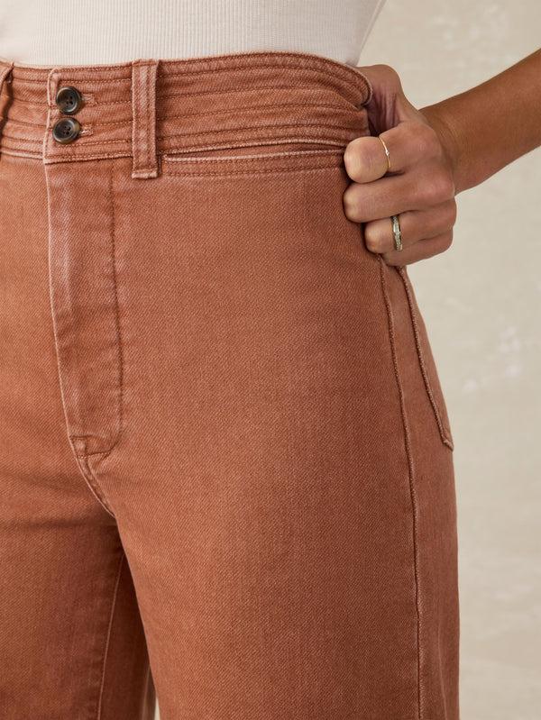 Faherty Stretch Terry Harbor Pant - Russet Women's Bottoms
