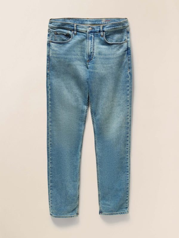 faherty Stretch Terry Indigo 5-Pocket - Eastern Shore Wash Men's Bottoms