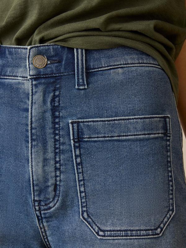 Faherty Stretch Terry Patch Pocket Short - Riverton Women's Bottoms