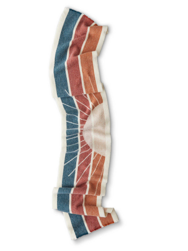 Faherty Sun And Wave Scarf - Ivory Accessories Scarves