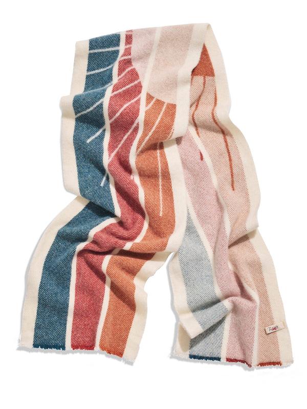 Faherty Sun And Wave Scarf - Ivory Accessories Scarves