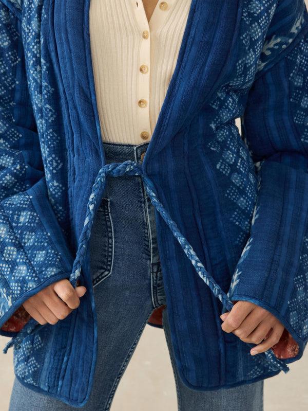 Faherty Sun Valley Quilted Jacket - Indigo Valley Women's Outerwear