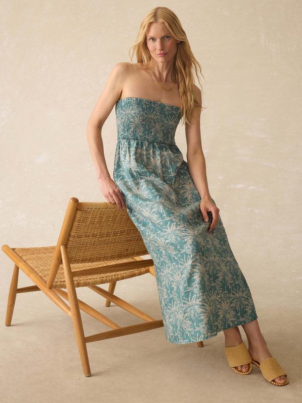 Faherty Sunrise Smocked Dress - Maui Tropics Women's Dresses