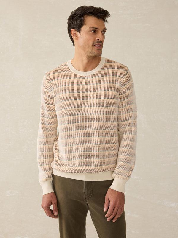 faherty Sunwashed Crewneck Sweater - Desert Hills Men's Sweaters