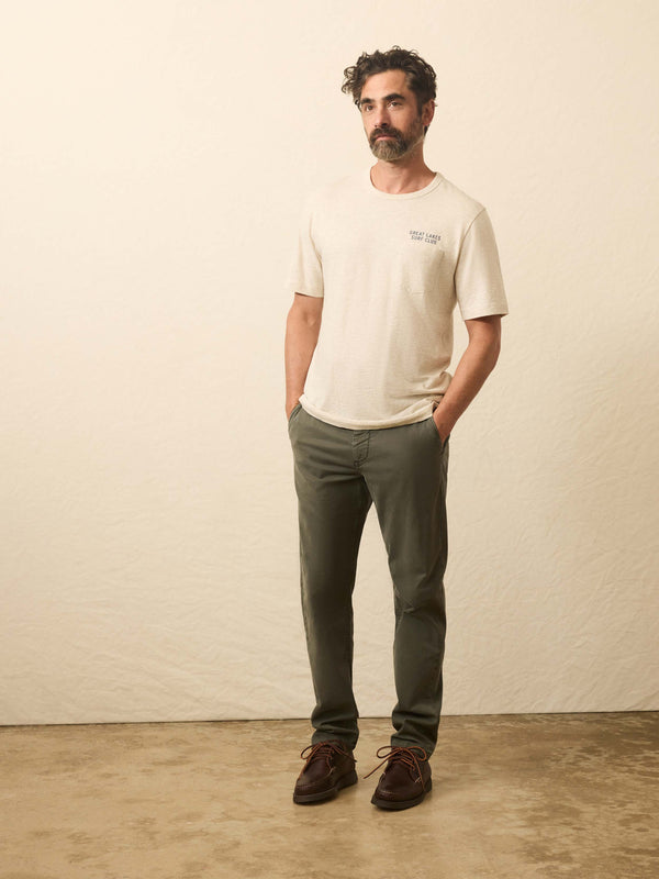 Faherty Sunwashed Graphic Tee - Island Dune Heather Men's Knits