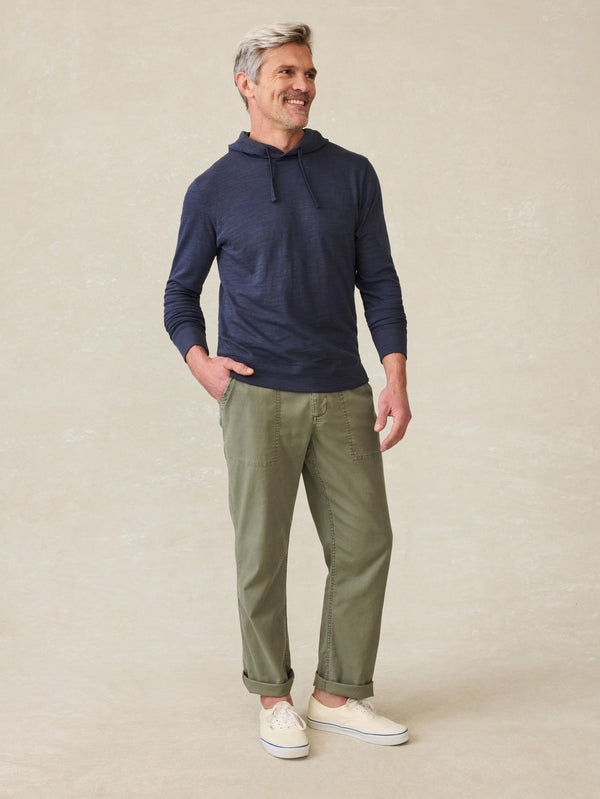 Faherty Sunwashed Midweight Organic Hoodie - Blue Nights Men's Hoodies U0026 Pullovers