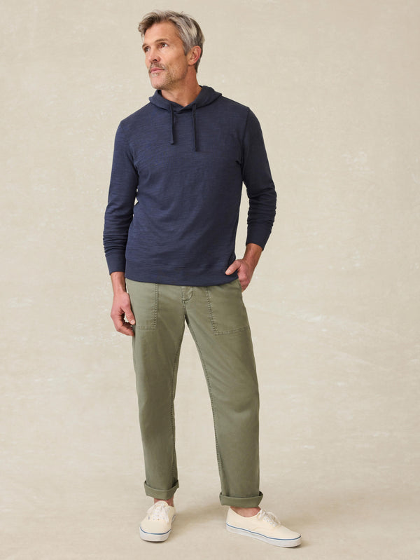 Faherty Sunwashed Midweight Organic Hoodie - Blue Nights Men's Hoodies U0026 Pullovers