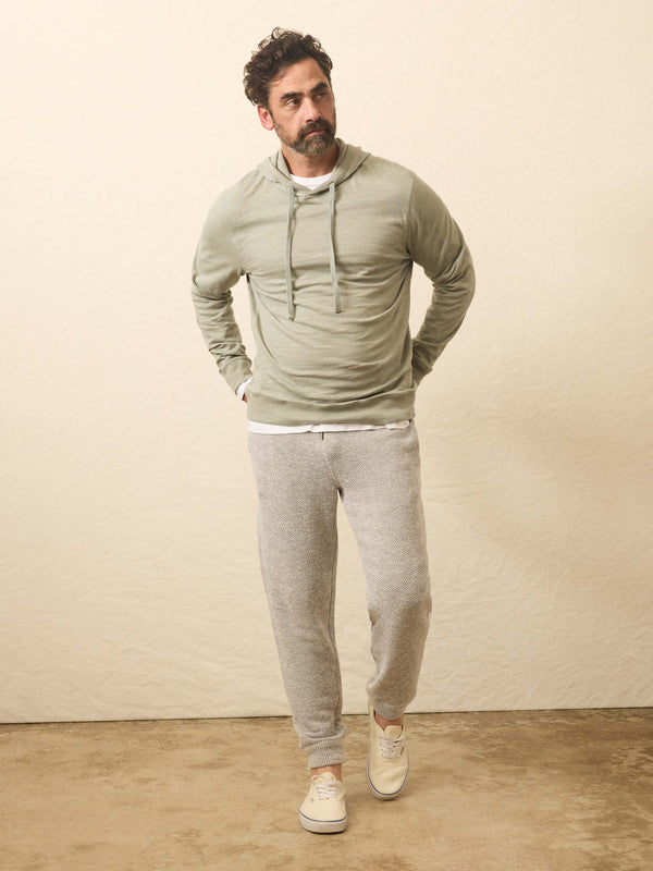 Faherty Sunwashed Midweight Organic Hoodie - Coastal Sage Men's Hoodies U0026 Pullovers