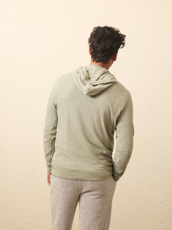 Faherty Sunwashed Midweight Organic Hoodie - Coastal Sage Men's Hoodies U0026 Pullovers