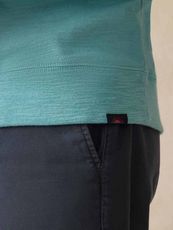 Faherty Sunwashed Midweight Organic Hoodie - Teal Sea Men's Hoodies U0026 Pullovers