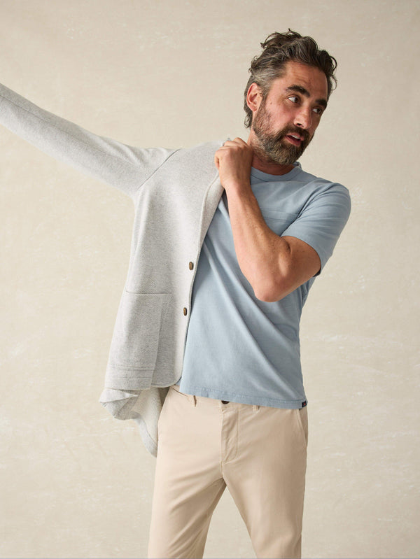 Faherty Sunwashed Pocket Tee - Blue Breeze Men's Knits