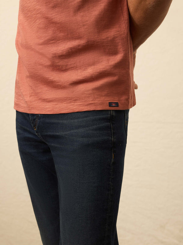 Faherty Sunwashed Regenerative Tee - Dusty Sienna Men's Knits