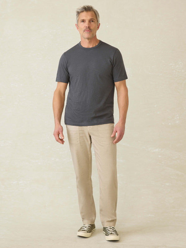 Faherty Sunwashed Regenerative Tee - Graphite Men's Knits
