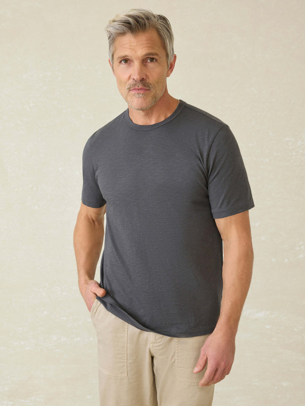 faherty Sunwashed Regenerative Tee - Graphite Men's Knits