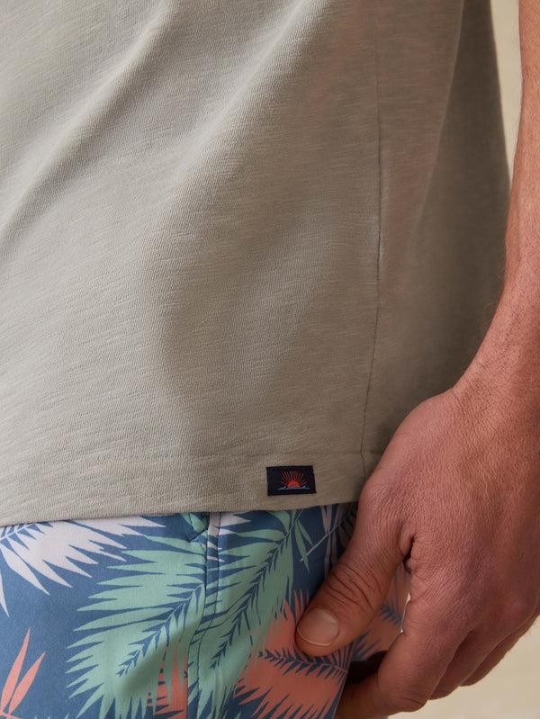Faherty Sunwashed Regenerative Tee - Lakeshore Grey Men's Knits