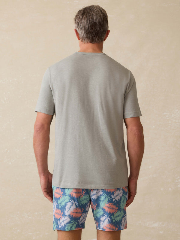 Faherty Sunwashed Regenerative Tee - Lakeshore Grey Men's Knits