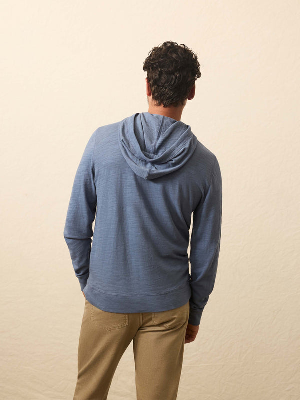 Faherty Sunwashed Slub Graphic Hoodie - Dusk Men's Hoodies U0026 Pullovers