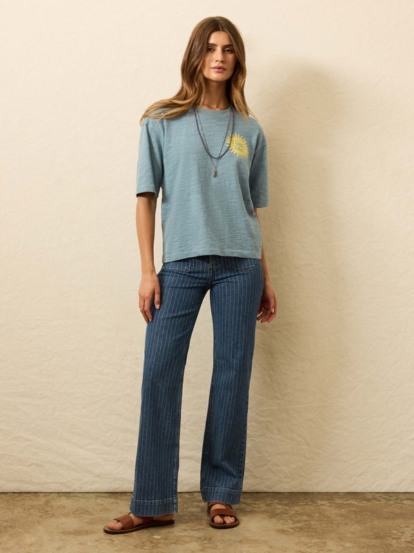 Faherty Sunwashed Slub Vintage Tee - Citadel Women's Knits