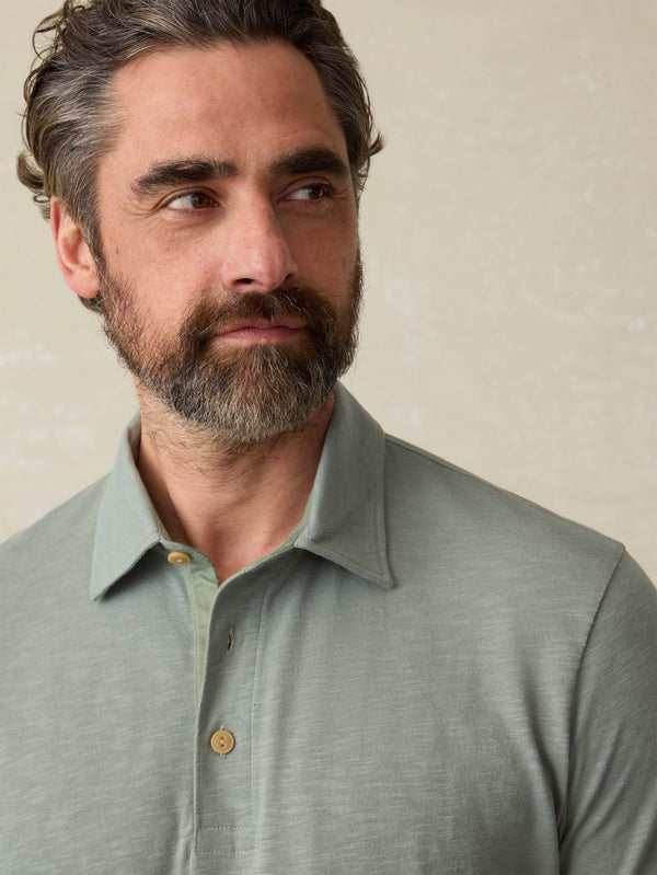 Faherty Sunwashed T-Shirt Polo - Sage Creek Men's Knits