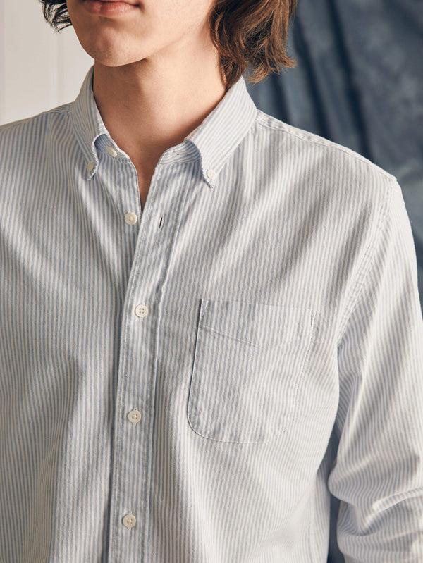 Faherty Supima Oxford Shirt - Classic Stripe Men's Button Ups