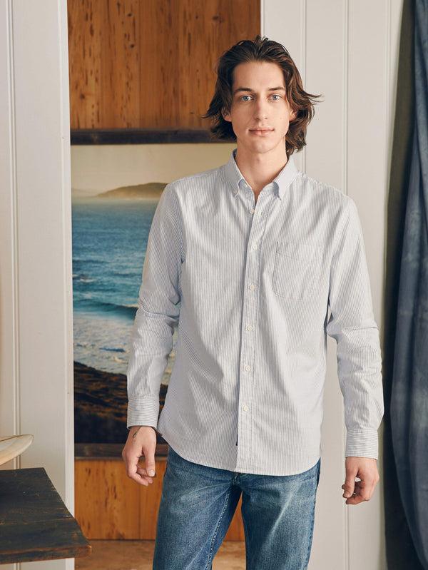 Faherty Supima Oxford Shirt - Classic Stripe Men's Button Ups